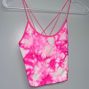No boundaries large tie dye pink and white size large